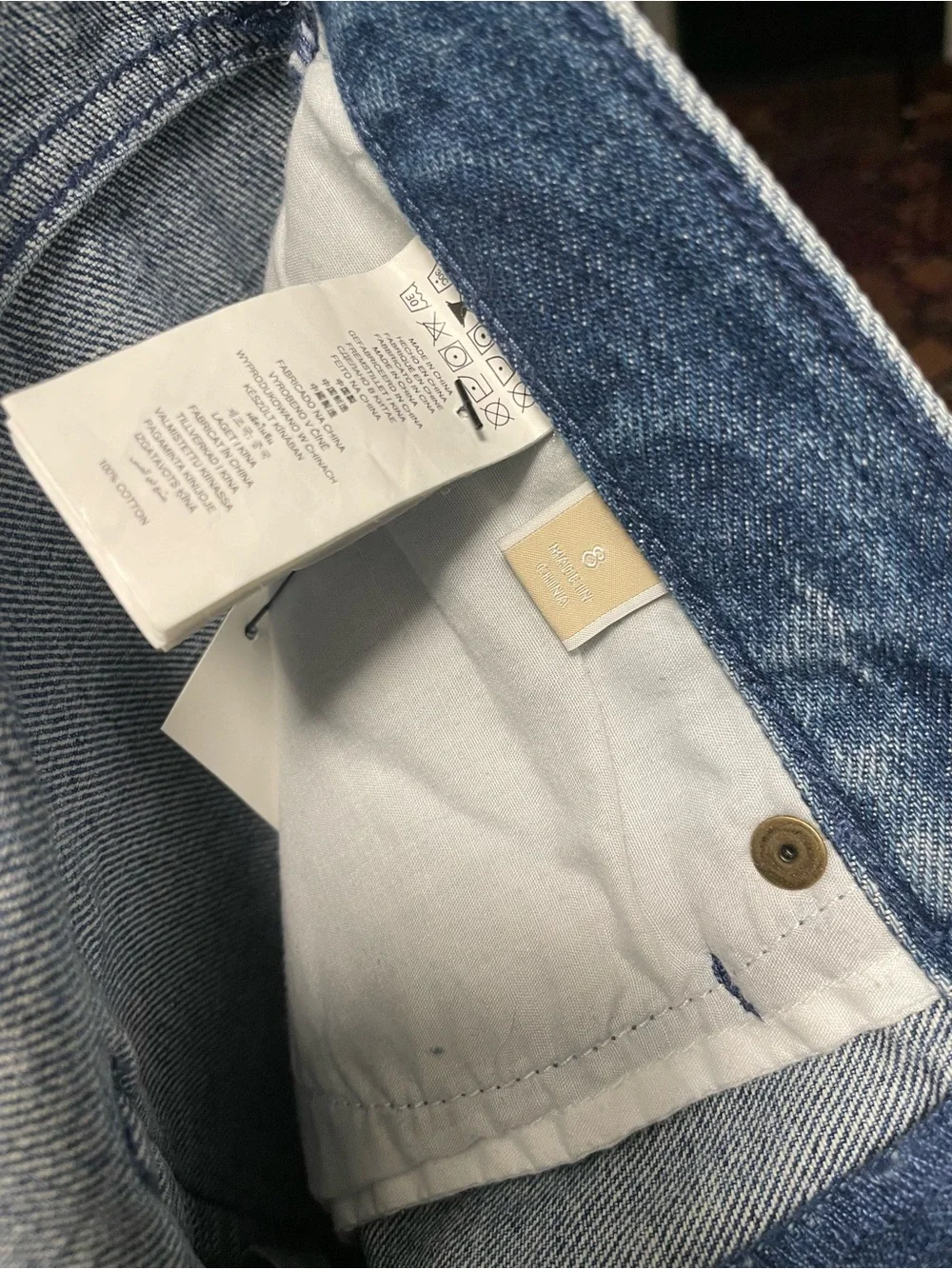 Michael Kors Light Blue Boyfriend Denim Joggers